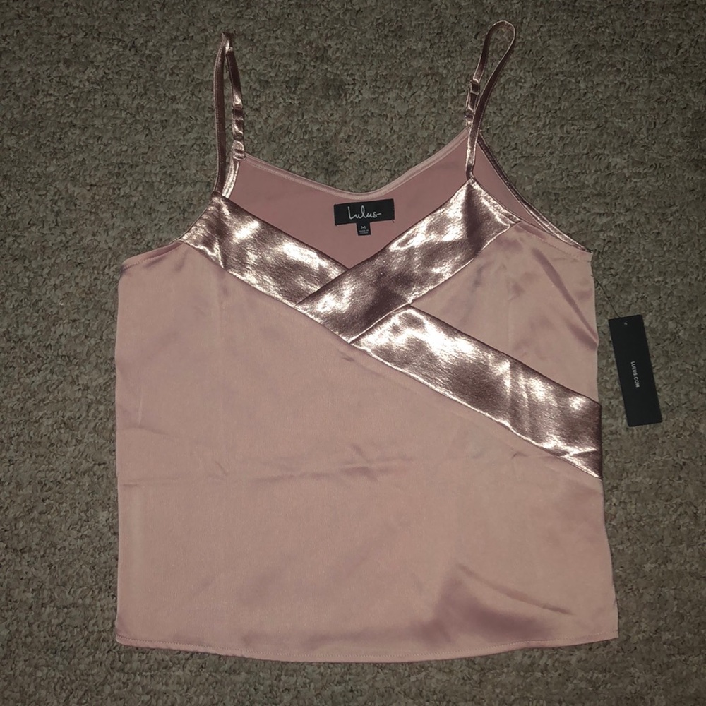 NWT Lulus pink tank top